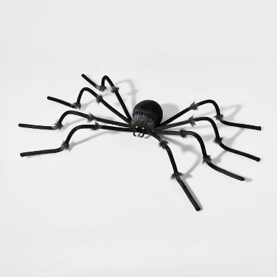 Hyde & EEK! Boutique 50" Plush Spider Black Halloween Decorative Prop - Hyde & EEK! Boutique™ 2 Hyde & EEK! Boutique 50" Plush Spider Black Halloween Decorative Prop - Hyde & EEK! Boutique™ - Image 2
