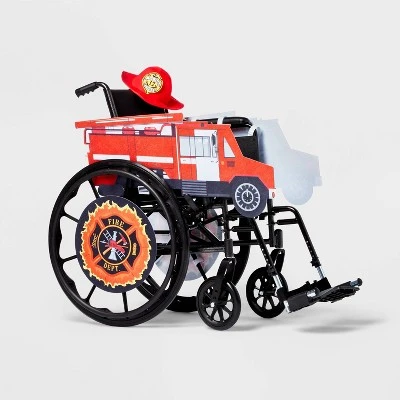 Kids' Adaptive Fire Truck Halloween Costume Wheelchair Cover with Helmet - Hyde & EEK! Boutique™ Multicolor 5 Kids' Adaptive Fire Truck Halloween Costume Wheelchair Cover with Helmet - Hyde & EEK! Boutique™ Multicolor - Image 5