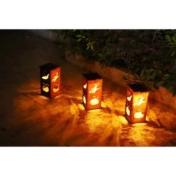 Techko Maid LED Solar 10.8" Portable Halloween Cut Out Decorative Outdoor Lantern Clear 20 Techko Maid LED Solar 10.8" Portable Halloween Cut Out Decorative Outdoor Lantern Clear -HYDE & EEK BOUTIQUE Store GUEST 04b4fce1 e490 430a ba4d 5217af988e16