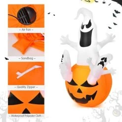 Costway 6FT Halloween Inflatable Ghost Pumpkin-Halloween Blow Up Yard Decoration -HYDE & EEK BOUTIQUE Store GUEST 04f6613b e5a0 4b20 b0a6 ef7cd3b8e74f