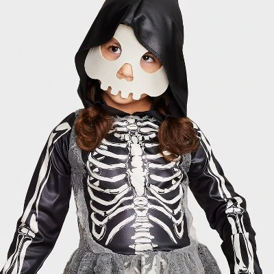 Kids' Mystic Bones Halloween Costume Dress with Mask - Hyde & EEK! Boutique™ 2 Kids' Mystic Bones Halloween Costume Dress with Mask - Hyde & EEK! Boutique™ - Image 2