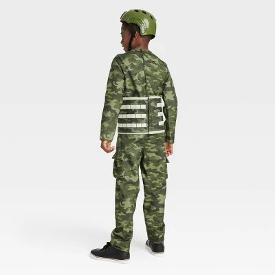 Kids' Army Halloween Costume Jumpsuit with Accessories - Hyde & EEK! Boutique™ Green 4 Kids' Army Halloween Costume Jumpsuit with Accessories - Hyde & EEK! Boutique™ Green - Image 4