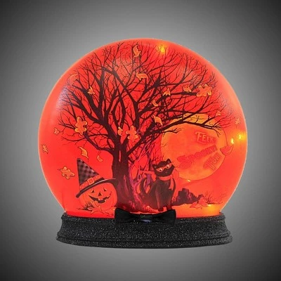 Stony Creek 7.5" Spooky Tree Round Orb With Base Halloween Pre Lit - Novelty Sculpture Lights 2 Stony Creek 7.5" Spooky Tree Round Orb With Base Halloween Pre Lit - Novelty Sculpture Lights - Image 2