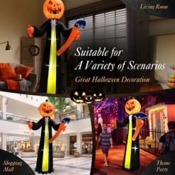 Costway 10FT Halloween Inflatable Pumpkin Ghosts w/ Built-in LEDs 11 Costway 10FT Halloween Inflatable Pumpkin Ghosts w/ Built-in LEDs -HYDE & EEK BOUTIQUE Store GUEST 0e9303d4 626e 42be ab8d 14c4b0516bad