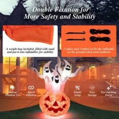 Costway 6 FT Inflatable Halloween Tree White Ghosts with Pumpkin Decor w/ Rotating Lamp -HYDE & EEK BOUTIQUE Store GUEST 0ea0be4e 4e9e 4d64 afb1 379224068e7e