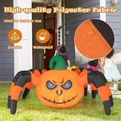 Costway 5 FT Long Halloween Inflatable Pumpkin Spider Blow-up Decoration with LED Light 14 Costway 5 FT Long Halloween Inflatable Pumpkin Spider Blow-up Decoration with LED Light -HYDE & EEK BOUTIQUE Store GUEST 147a0d17 858e 44f6 86bf 7b39ef3c48a8