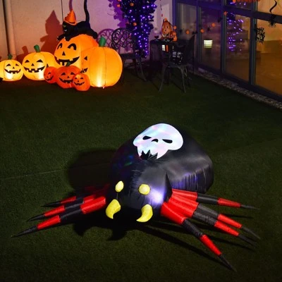 Tangkula 6.5FT Inflatable Halloween Spider Long Outdoor Indoor Blow Up Spider with Magic LED Lights 2 Tangkula 6.5FT Inflatable Halloween Spider Long Outdoor Indoor Blow Up Spider with Magic LED Lights - Image 2