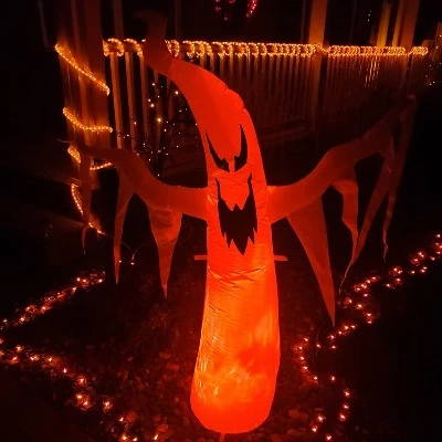 Sunnydaze Decor Sunnydaze 58" Self-Inflatable Holiday Spooky Glowing Ghost Outdoor Halloween Lawn Decoration with Red LED Light 1 Sunnydaze Decor Sunnydaze 58" Self-Inflatable Holiday Spooky Glowing Ghost Outdoor Halloween Lawn Decoration with Red LED Light