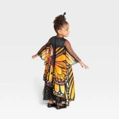 Toddler Monarch Butterfly Halloween Costume Dress with Headpiece - Hyde & EEK! Boutiqueâ„¢ Multi-colored