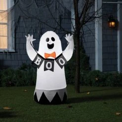 Hyde & EEK! Boutique 3.5' Inflatable Ghost with Boo Banner Halloween Decoration - Hyde & EEK! Boutique™
