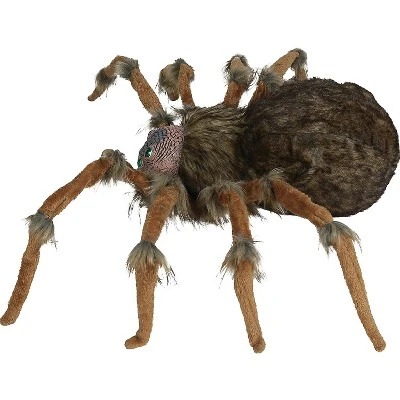 Halloween Express Deluxe Lightup Wolf Spider Halloween Decoration - Size 53 in - Brown 1 Halloween Express Deluxe Lightup Wolf Spider Halloween Decoration - Size 53 in - Brown