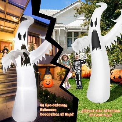 Costway 12ft Halloween Inflatable Ghost Quick Blow up w/LED Lights Outdoor Yard Scary Decoration 1 Costway 12ft Halloween Inflatable Ghost Quick Blow up w/LED Lights Outdoor Yard Scary Decoration