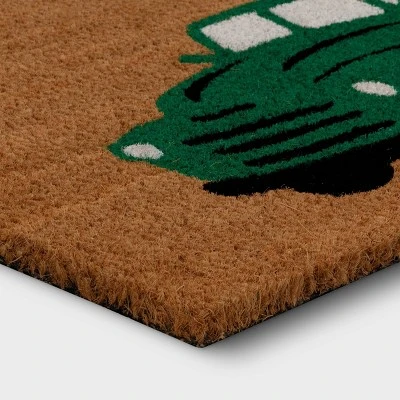 Hyde & EEK! Boutique 1'6"x2'6" Truck with Pumpkins Coir Halloween Doormat Green - Hyde & EEK! Boutique™ 2 Hyde & EEK! Boutique 1'6"x2'6" Truck with Pumpkins Coir Halloween Doormat Green - Hyde & EEK! Boutique™ - Image 2