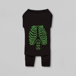 Pet's Glow-In-The-Dark Skeleton Halloween Matching Family Cat & Dog Pajamas - Hyde & EEK! Boutique™
