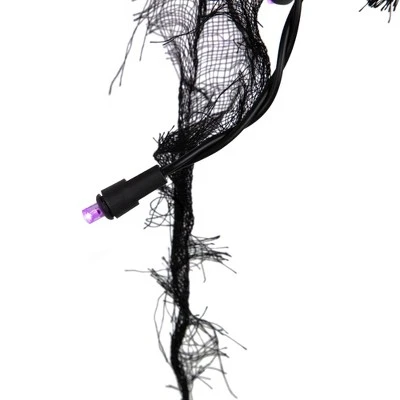 Northlight 4' x 2' Pre-Lit Purple LED Halloween Gauze Drape Lights 3 Northlight 4' x 2' Pre-Lit Purple LED Halloween Gauze Drape Lights - Image 3