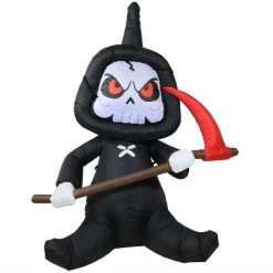 Sunnydaze Decor Sunnydaze 60" Self-Inflatable Holiday Grim Reaper with Scythe Outdoor Halloween Lawn Decoration with LED Lights -HYDE & EEK BOUTIQUE Store GUEST 2a4bbe33 17ca 45d6 9618 2d5656ff3d45