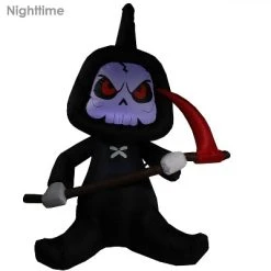 Sunnydaze Decor Sunnydaze 60" Self-Inflatable Holiday Grim Reaper with Scythe Outdoor Halloween Lawn Decoration with LED Lights -HYDE & EEK BOUTIQUE Store GUEST 2aa2ae9c 9f54 4b08 a250 2fb0f478acac