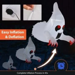 Costway 3.3' Halloween Inflatable Ghost Blow Up Flying Halloween Decoration for Party -HYDE & EEK BOUTIQUE Store GUEST 2d76f22d 111d 4fbb b9f7 7e2609fa5525