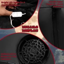 Tangkula 4.7FT Tall Halloween Inflatable Decoration Blow Up Vampire Black Cat with Crimson Cape Halloween Decor with Bright LED Lights -HYDE & EEK BOUTIQUE Store GUEST 30289312 fb7f 422e 9843 8343125f6b1e