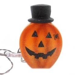 Stony Creek 7.5" Lighted Pumpkin With Hat Spider Jack O Lantern - Novelty Sculpture Lights -HYDE & EEK BOUTIQUE Store GUEST 305ecb43 03d6 4794 85ed e09c49e8e09b