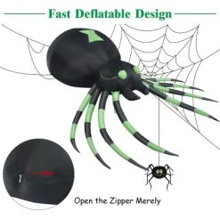 Costway 6FT Halloween Inflatable Blow-Up Spider w/ LED Lights Outdoor Yard Decoration -HYDE & EEK BOUTIQUE Store GUEST 31865525 f435 4f63 b54e 064bd1a76642