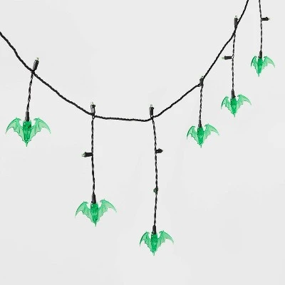 Hyde & EEK! Boutique 25ct Bat Halloween Icicle Lights Green - Hyde & EEK! Boutique™ 2 Hyde & EEK! Boutique 25ct Bat Halloween Icicle Lights Green - Hyde & EEK! Boutique™ - Image 2