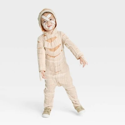 Toddler Mummy Halloween Costume Jumpsuit - Hyde & EEK! Boutique™ Beige 1 Toddler Mummy Halloween Costume Jumpsuit - Hyde & EEK! Boutique™ Beige