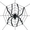 Sunstar Industries Sunstar Spider Web with Spider Halloween Decoration - 8 ft - Black