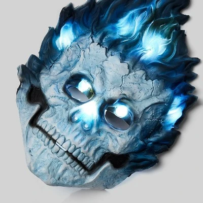 Hyde & EEK! Boutique Adult Light Up and Sound Flaming Skull Halloween Costume Mask with Gloves - Hyde & EEK! Boutique™ 1 Hyde & EEK! Boutique Adult Light Up and Sound Flaming Skull Halloween Costume Mask with Gloves - Hyde & EEK! Boutique™