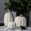 Hyde & EEK! Boutique Falloween Large Sheltered Porch Pumpkin White Halloween Decorative Sculpture - Hyde & EEK! Boutique™