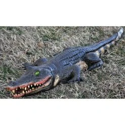 Morris Costumes Swamp Alligator Halloween Decoration - 5 in x 48 in x 14 in - Black