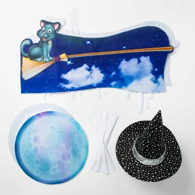 Kids' Adaptive Flying Witch Halloween Costume Wheelchair Cover with Hat - Hyde & EEK! Boutique™ Multicolor 2 Kids' Adaptive Flying Witch Halloween Costume Wheelchair Cover with Hat - Hyde & EEK! Boutique™ Multicolor - Image 2