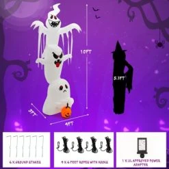 Tangkula 10FT Tall Halloween Inflatable Stacked Ghosts w/ Built-in RGB Lights Inflatable Overlap Ghosts Halloween Decor w/ Ropes & Stakes 11 Tangkula 10FT Tall Halloween Inflatable Stacked Ghosts w/ Built-in RGB Lights Inflatable Overlap Ghosts Halloween Decor w/ Ropes & Stakes -HYDE & EEK BOUTIQUE Store GUEST 4346c7af 5c7a 4527 8d94 855a678c464c