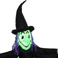 Sunnydaze Decor Sunnydaze Outdoor Wendolyn the Wicked Witch Self-Inflating Halloween Inflatable Yard Decoration with LED Lights and Built-In Fan - 5' -HYDE & EEK BOUTIQUE Store GUEST 49464951 f8a4 49ed ad27 1c88a51b21c8