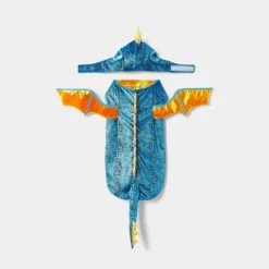 Halloween Full Body Metallic Dragon Glow Eyes Cat and Dog Costume - Hyde & EEK! Boutiqueâ„¢