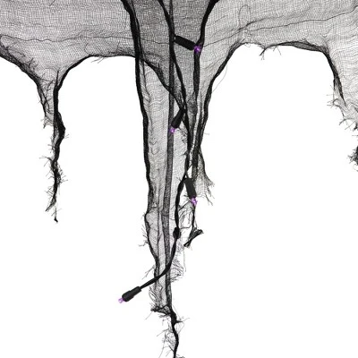 Northlight 4' x 2' Pre-Lit Purple LED Halloween Gauze Drape Lights 5 Northlight 4' x 2' Pre-Lit Purple LED Halloween Gauze Drape Lights - Image 5