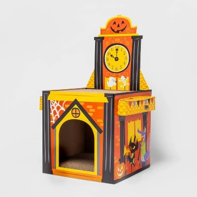 Hyde & EEK! Boutique Halloween Clock Tower Cat Scratcher - Hyde & EEK! Boutique™ 2 Hyde & EEK! Boutique Halloween Clock Tower Cat Scratcher - Hyde & EEK! Boutique™ - Image 2