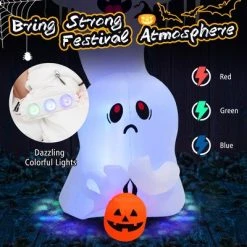 Costway 10 ft Inflatable Halloween Overlap Ghost Giant Decoration w/ Colorful RGB Lights 14 Costway 10 ft Inflatable Halloween Overlap Ghost Giant Decoration w/ Colorful RGB Lights -HYDE & EEK BOUTIQUE Store GUEST 4faab866 e143 4a57 9c8a eff607ad49e9