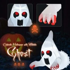 Costway 3.3' Halloween Inflatable Ghost Blow Up Flying Halloween Decoration for Party -HYDE & EEK BOUTIQUE Store GUEST 50cdffe6 a0b2 4c34 84f1 a2a351cbfc2a