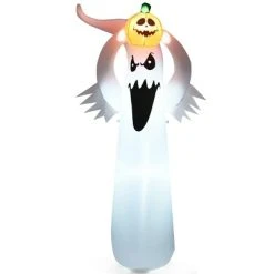 Tangkula Halloween Decoration 6FT Inflatable Blow Up Ghost With Pumpkin LED Lights Yard -HYDE & EEK BOUTIQUE Store GUEST 55bba0e2 54cb 469d b175 24ccc526b391