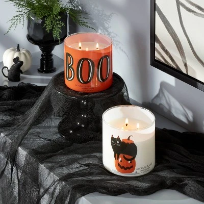 Hyde & EEK! Boutique 14oz Poison Caramel Apple Boo Halloween Jar Candle with Lid Off-White - Hyde & EEK! Boutique™ 1 Hyde & EEK! Boutique 14oz Poison Caramel Apple Boo Halloween Jar Candle with Lid Off-White - Hyde & EEK! Boutique™