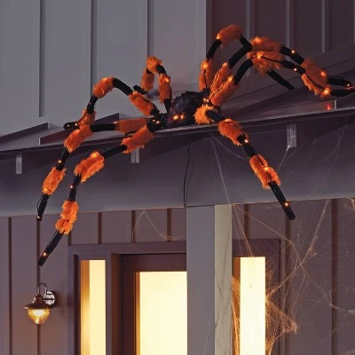 Hyde & EEK! Boutique 5' LED Hanging Spider Halloween Silhouette Light - Hyde & EEK! Boutique™ 1 Hyde & EEK! Boutique 5' LED Hanging Spider Halloween Silhouette Light - Hyde & EEK! Boutique™