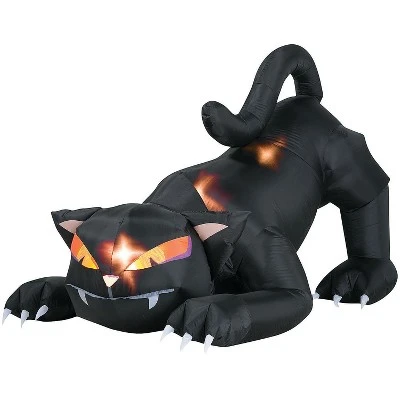 Halloween Express 6 ft Inflatable Halloween Cat with Turning Head 1 Halloween Express 6 ft Inflatable Halloween Cat with Turning Head