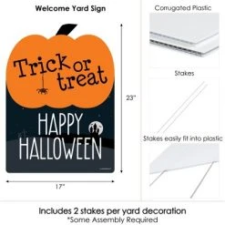 Big Dot of Happiness Trick or Treat - Outdoor Halloween Decorations - Happy Halloween Yard Sign - Welcome Yard Sign 12 Big Dot of Happiness Trick or Treat - Outdoor Halloween Decorations - Happy Halloween Yard Sign - Welcome Yard Sign -HYDE & EEK BOUTIQUE Store GUEST 59a8e16c fcb6 48bf 9eba 5df37cbabf00