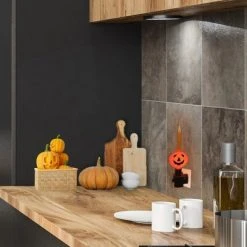 Northlight 6.5" Jack-O-Lantern Halloween Bubble Night Light