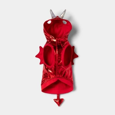 Red Metallic Devil Dog and Cat Hoodie Costume - Hyde & EEK! Boutique™ 2 Red Metallic Devil Dog and Cat Hoodie Costume - Hyde & EEK! Boutique™ - Image 2