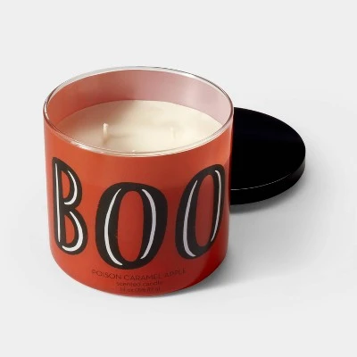 Hyde & EEK! Boutique 14oz Poison Caramel Apple Boo Halloween Jar Candle with Lid Off-White - Hyde & EEK! Boutique™ 2 Hyde & EEK! Boutique 14oz Poison Caramel Apple Boo Halloween Jar Candle with Lid Off-White - Hyde & EEK! Boutique™ - Image 2