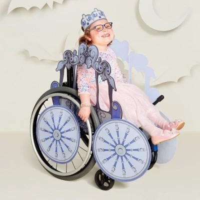 Kids' Adaptive Princess Carriage Halloween Costume Wheelchair Cover with Headpiece - Hyde & EEK! Boutique™ Multicolor 1 Kids' Adaptive Princess Carriage Halloween Costume Wheelchair Cover with Headpiece - Hyde & EEK! Boutique™ Multicolor