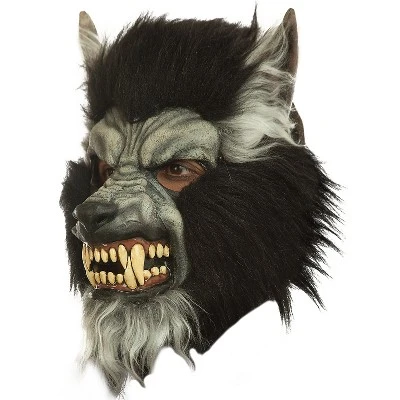 Halloween Express Ghoulish Mens Scary Gray Howling Werewolf Costume Mask - - Gray 1 Halloween Express Ghoulish Mens Scary Gray Howling Werewolf Costume Mask - - Gray