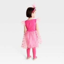 Toddler Flamingo Halloween Costume Dress with Headpiece - Hyde & EEK! Boutique™